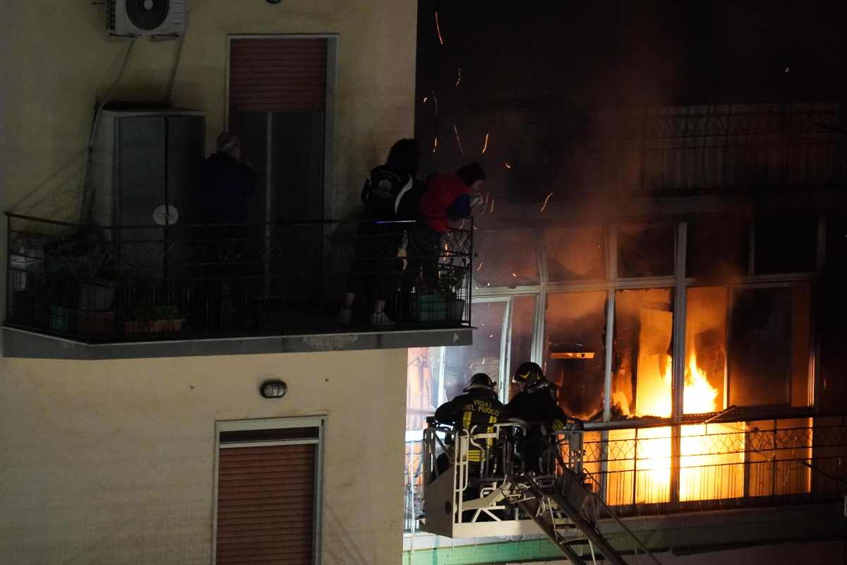 Vigili del fuoco in azione