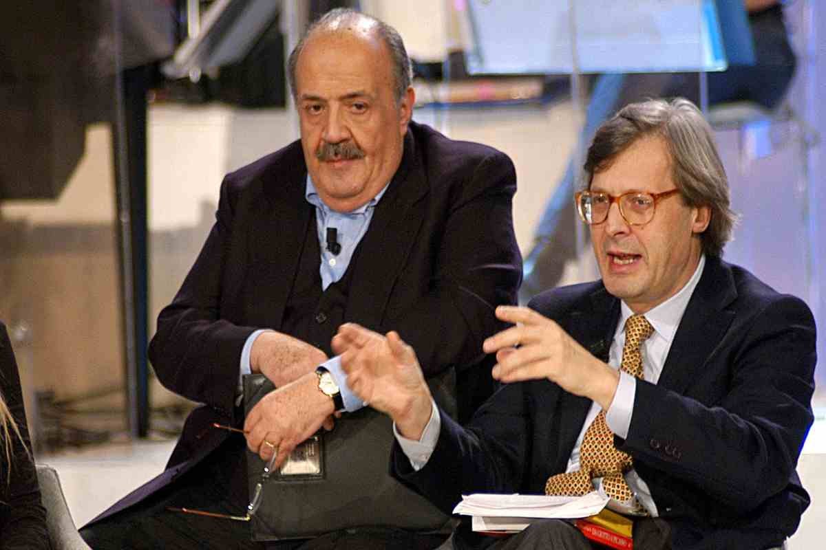 Sgarbi e Maurizio Costanzo