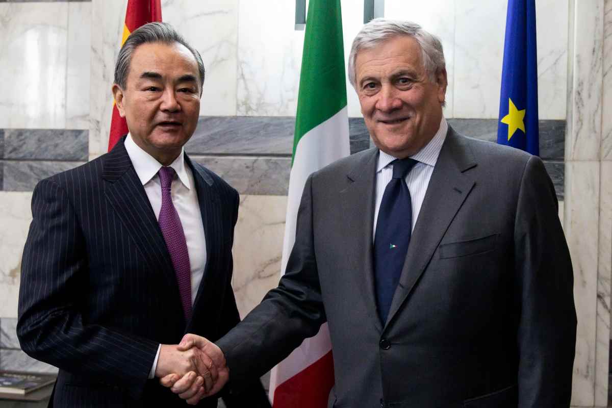 Tajani accoglie Wang Yi