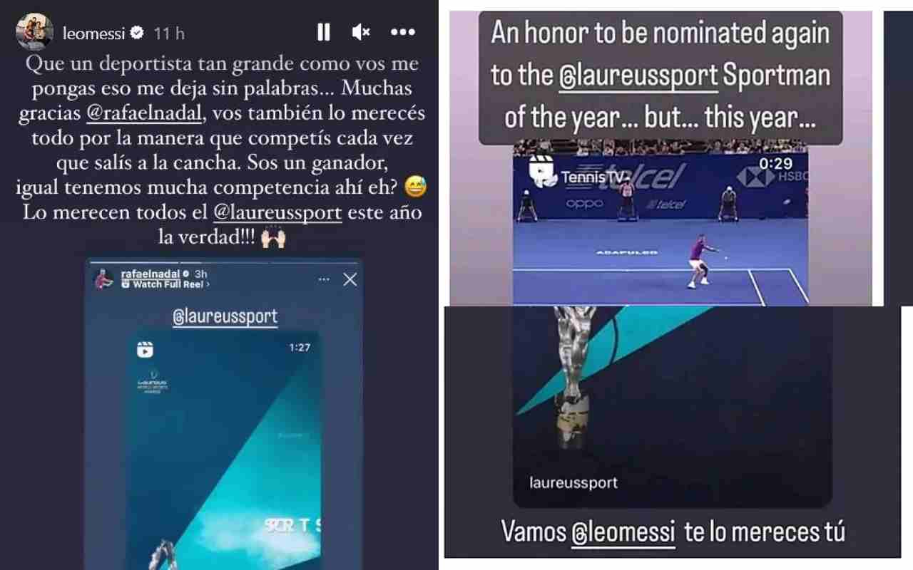 Messi e Nadal, scambio sui social