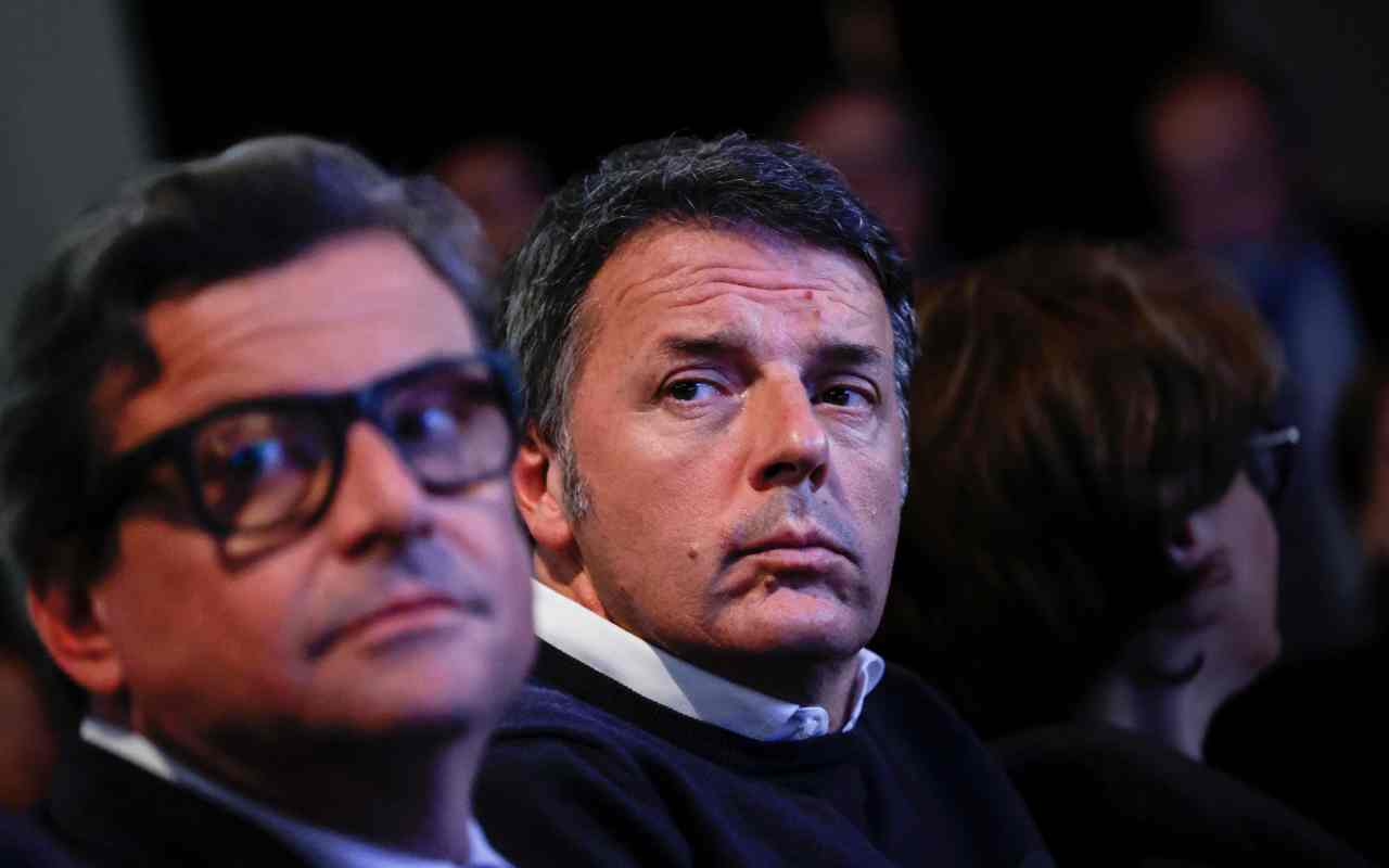 Carlo Calenda e Matteo Renzi, foto Ansa