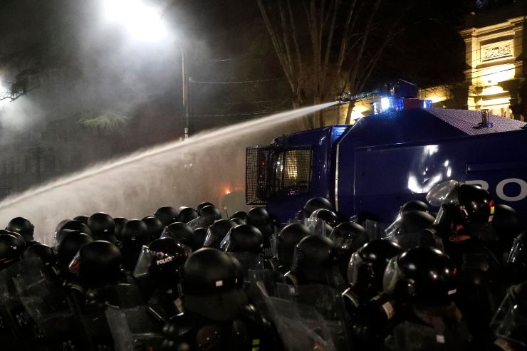 Proteste dei manifestanti