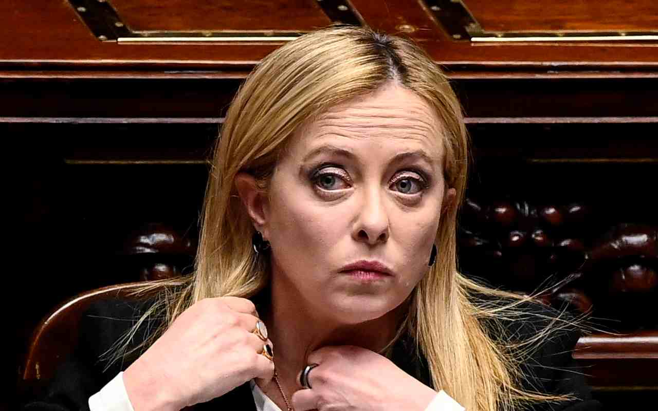 Giorgia Meloni in Senato