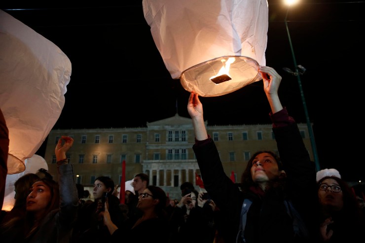Proteste in Grecia