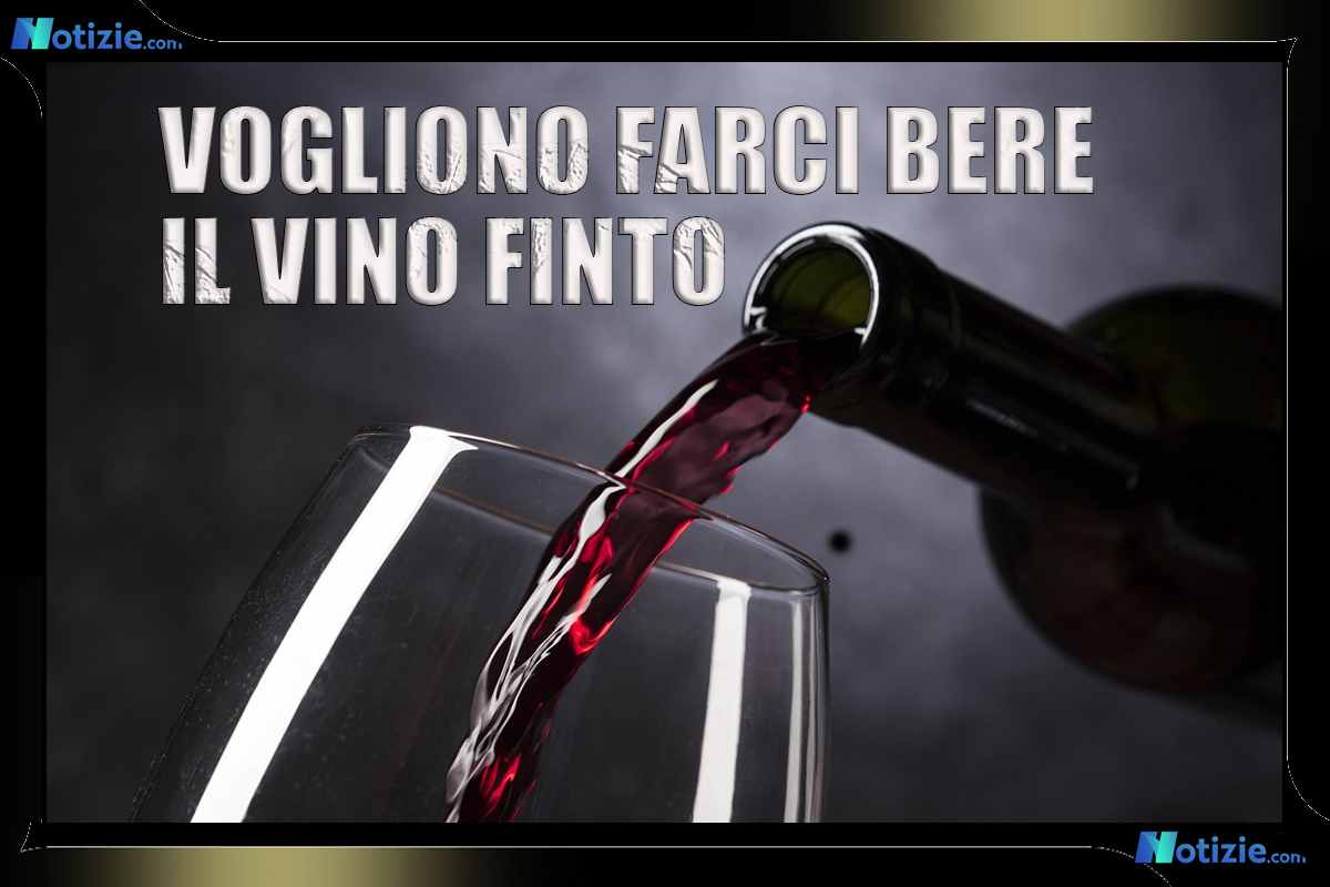 Vino e birra finti