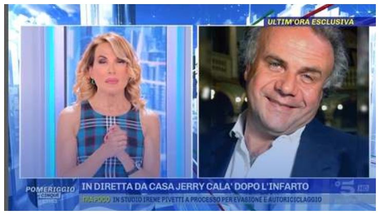 Jerry-Cala ospite a Pomeriggio 5