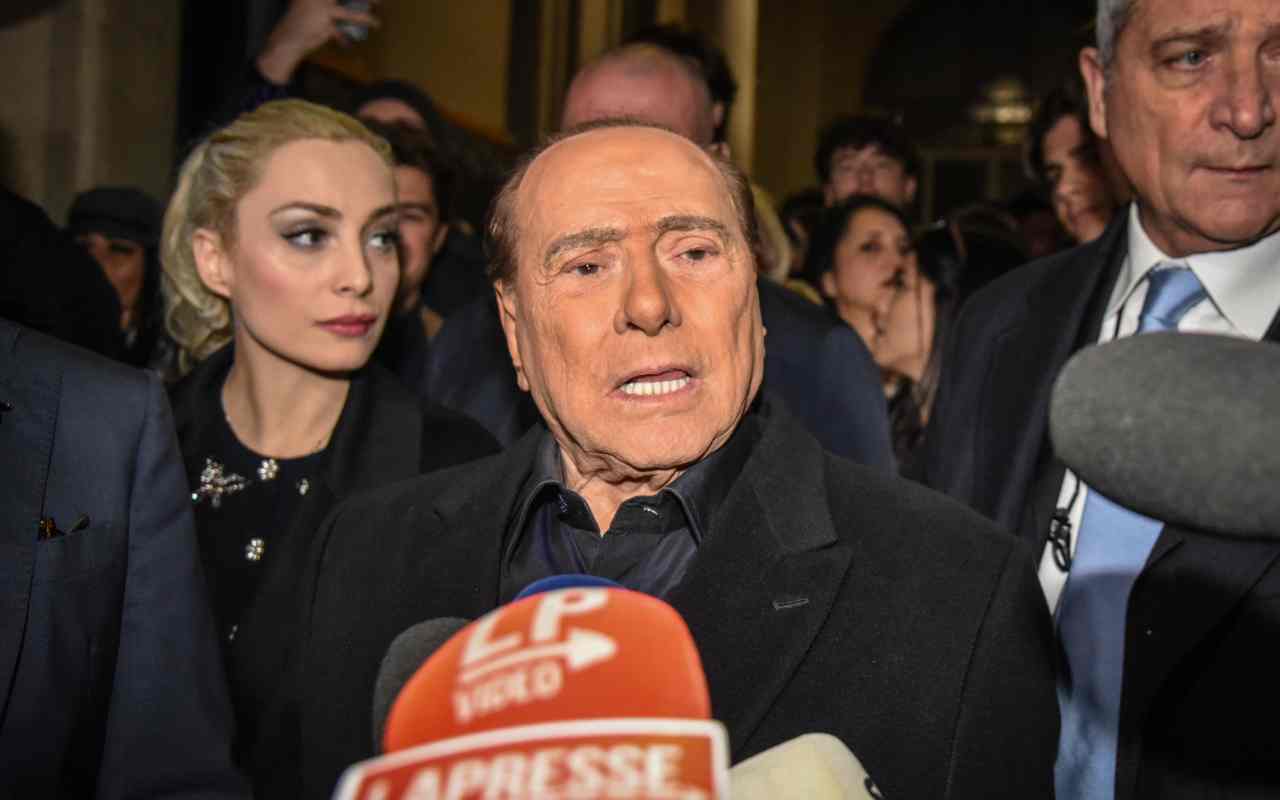 Marta Fascina e Silvio Berlusconi, foto Ansa