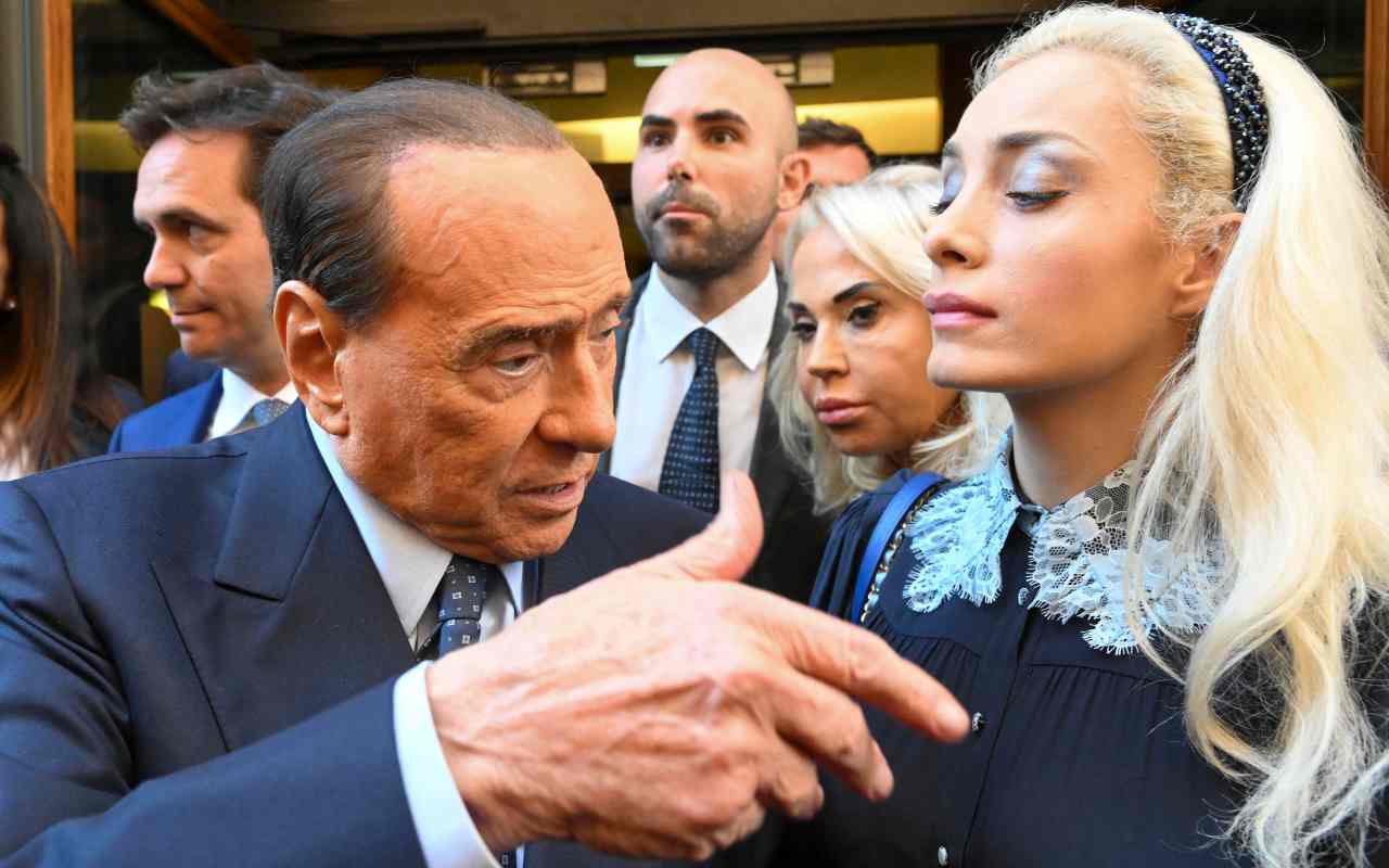 Marta Fasci a e Silvio Berlusconi, foto Ansa