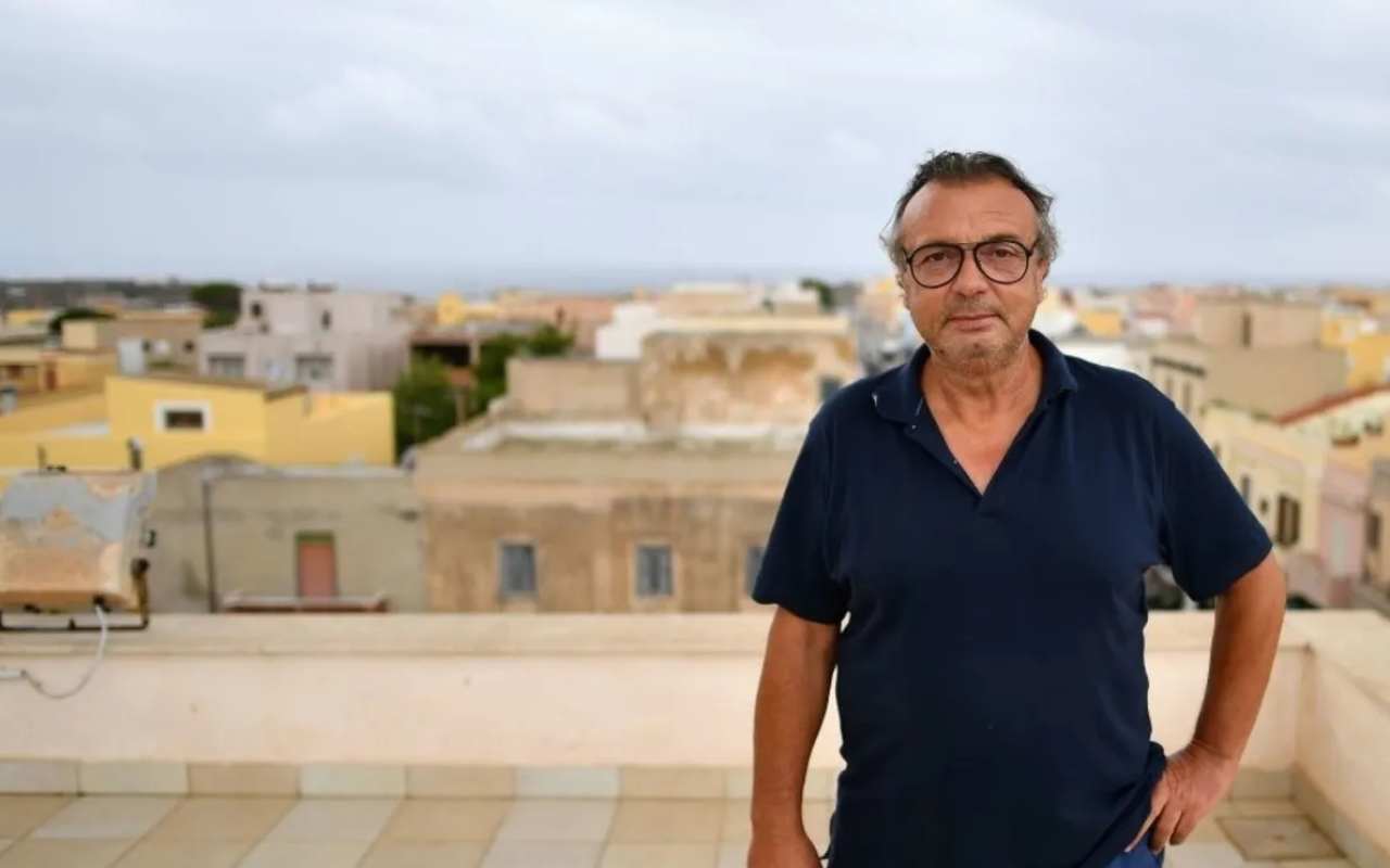Salvatore Martello, ex sindaco Lampedusa. Foto Ansa