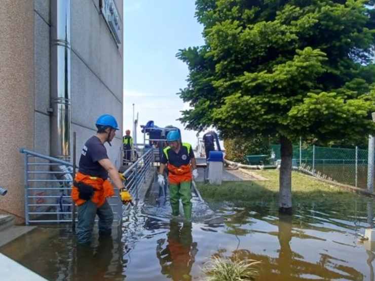 Cervia, volontari della Protezione civile del Lazio