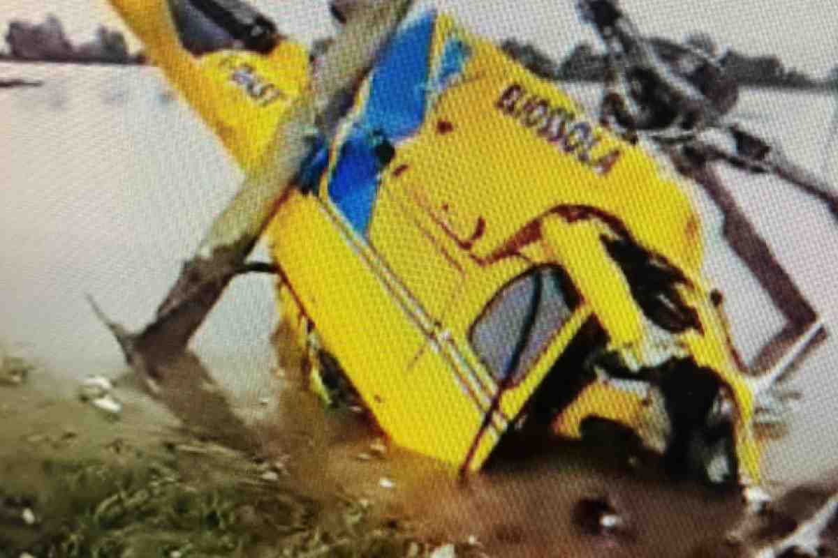 Elicottero precipitato
