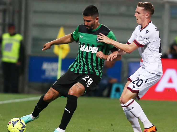 Sassuolo-Bologna tabelino