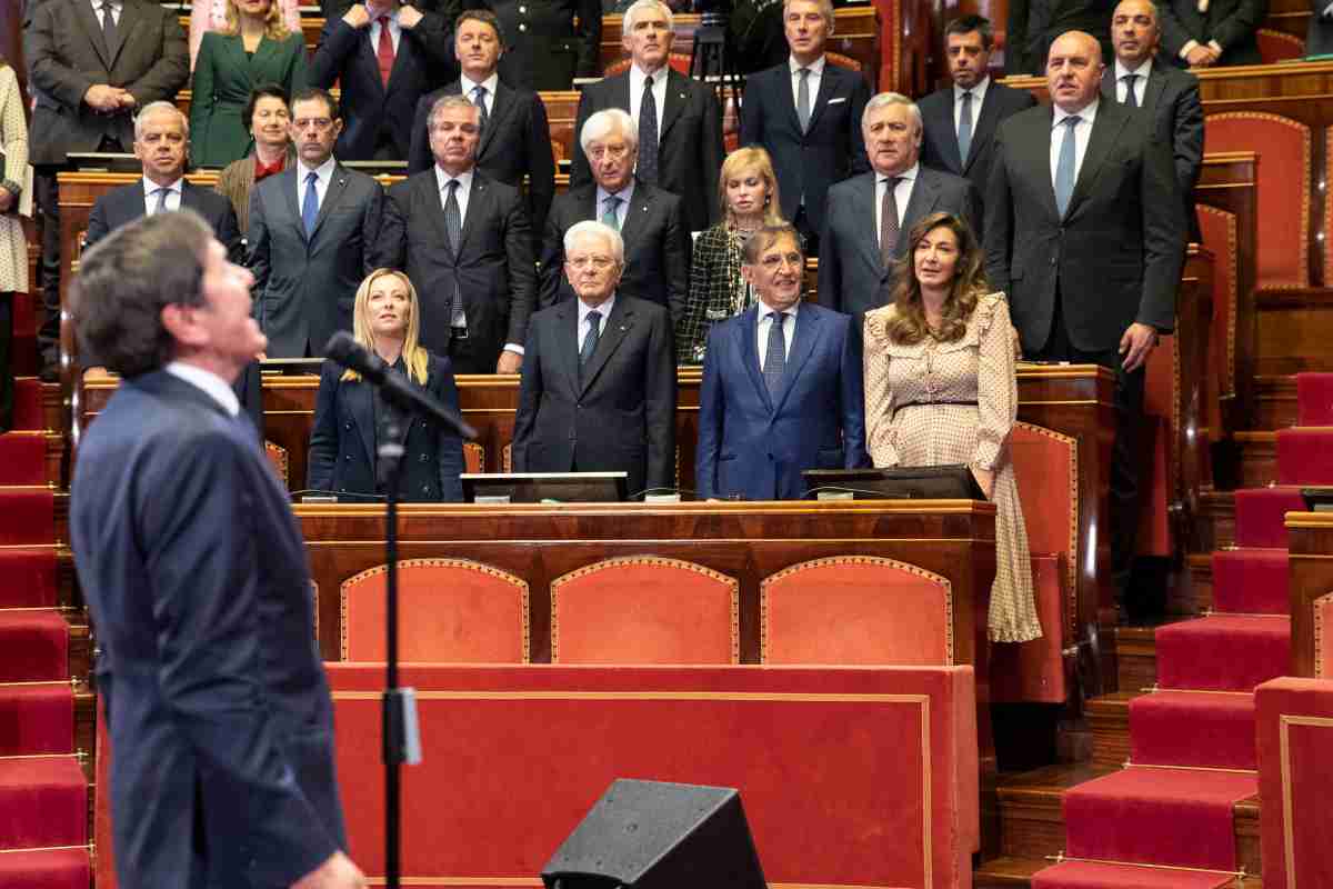 Parla Sgarbi sulla festa del Senato