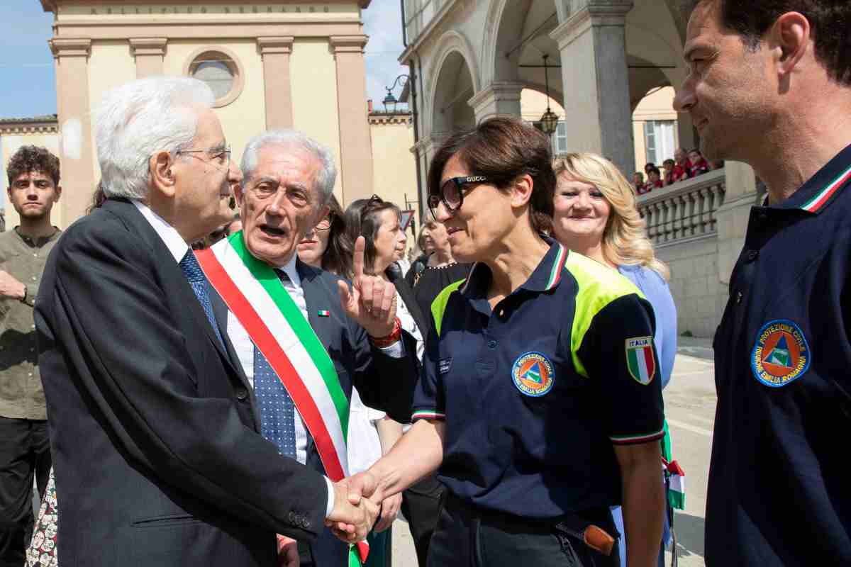 Mattarella incontra i soccorritori dell'Emilia-Romagna