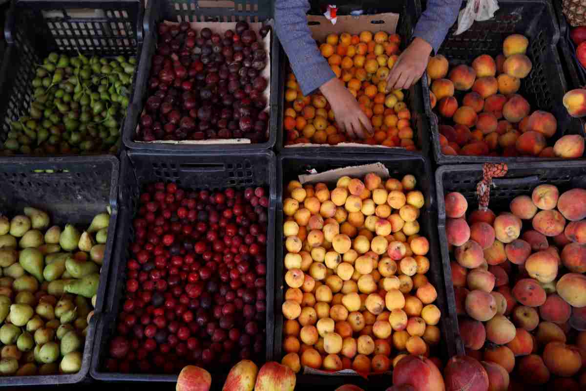 Frutta, col maltempo prezzi su del 20%