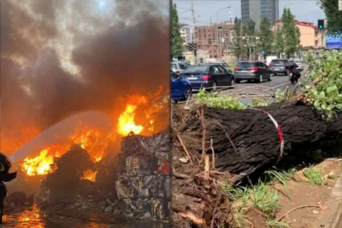 Incendi e maltempo diretta