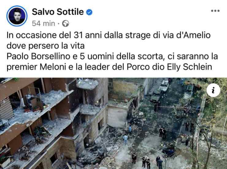 Salvo Sottile gaffe