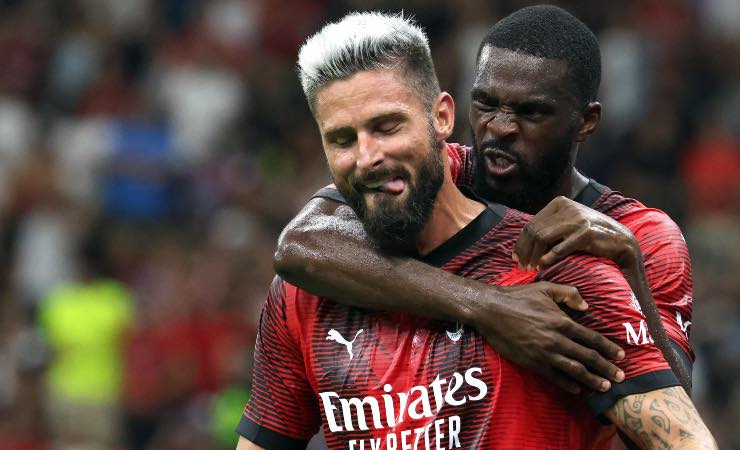 Olivier Giroud e Fikayo Tomori 