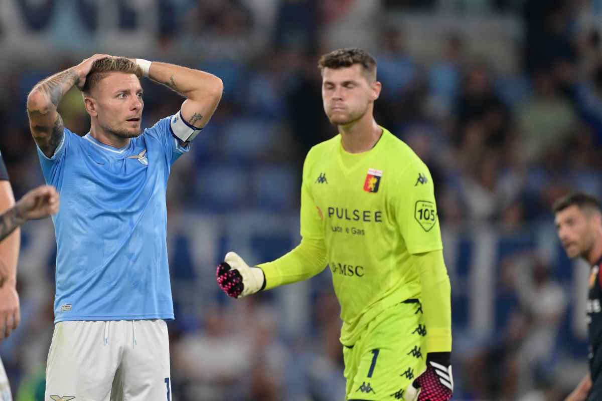 Immobile panchina messaggio moglie