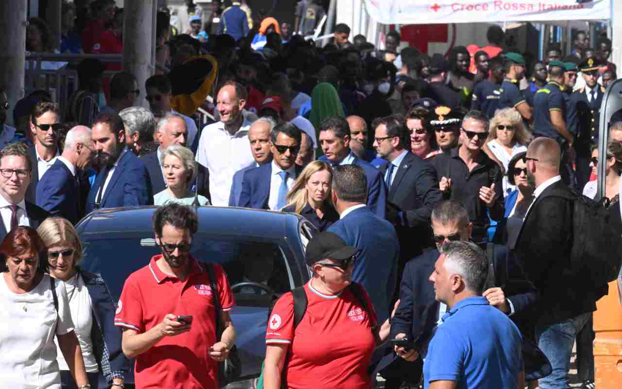 Lampedusa, Meloni e Von der Leyen sull'isola