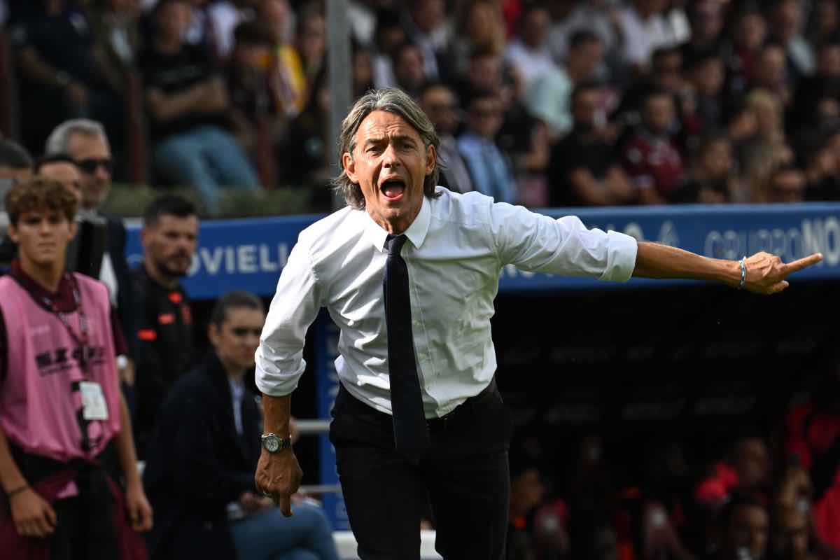 Filippo Inzaghi durante Salernitana-Cagliari