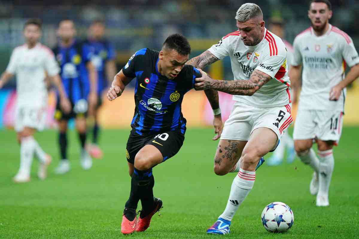 Diretta Inter Benfica 0 0: traversa di Lautaro Diretta Inter Benfica 0 0: traversa di Lautaro