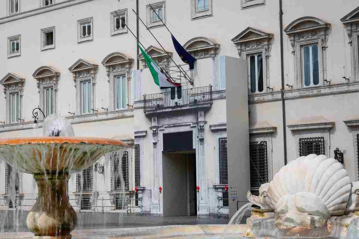 Colori bandiera Israele a Palazzo Chigi