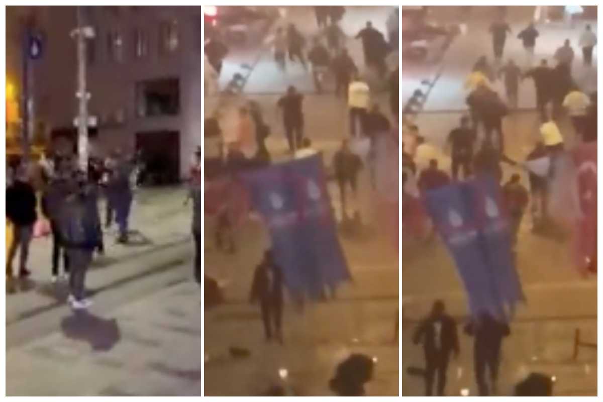 scontri tra i tifosi di Galatasaray e Bayern Monaco