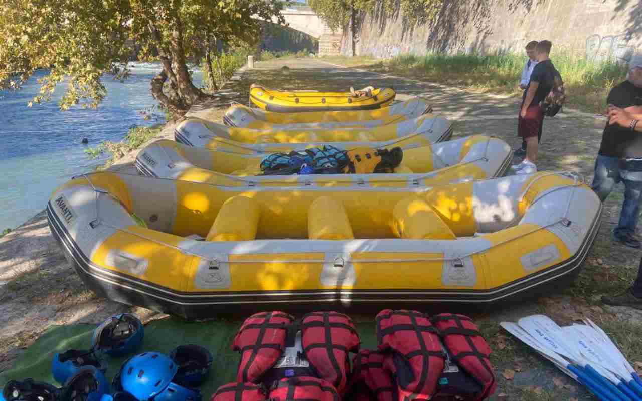 Tevere Day, a Roma il derby del rafting