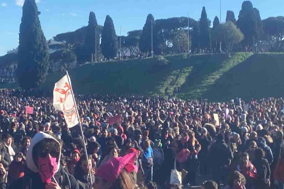 Manifestazione Non una di meno Roma