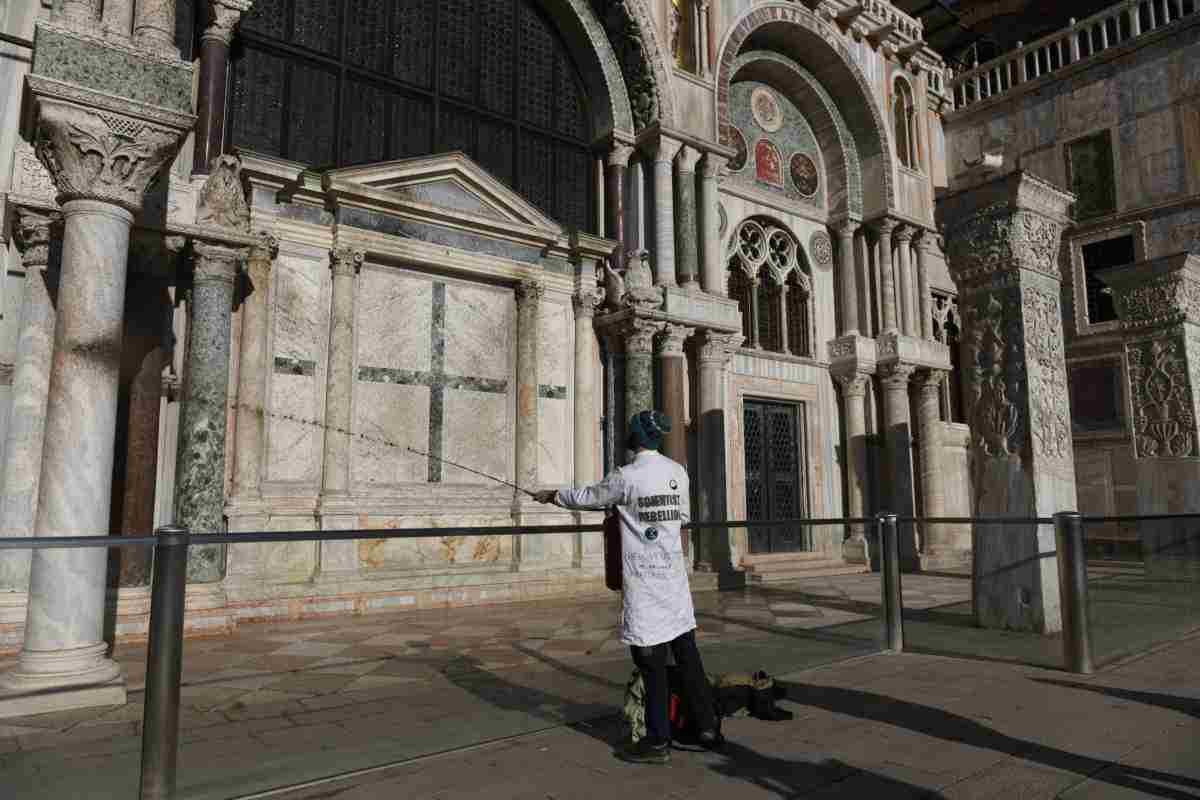 E' accaduto alla basilica di San Marco a Venezia