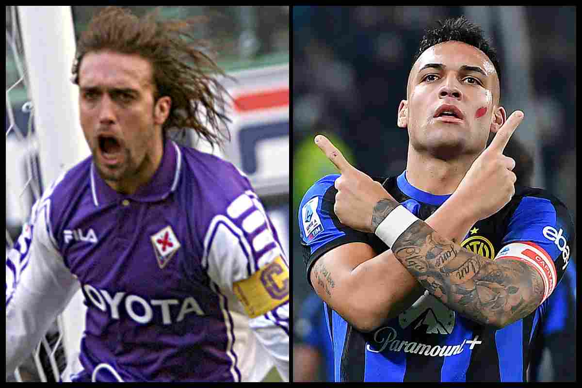 Gabriel Omar Batistuta e Lautaro Martinez