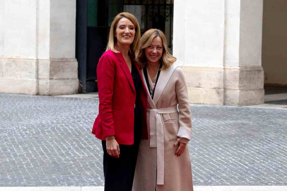 Roberta Metsola, Giorgia Meloni 