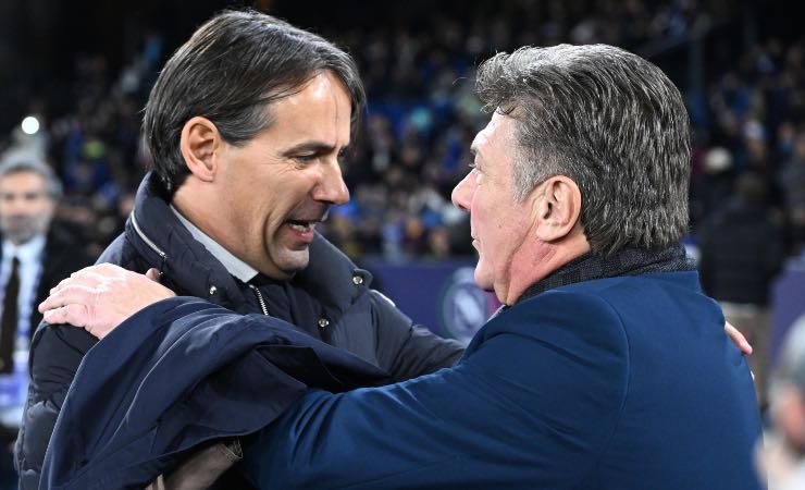 Simone Inzaghi e Walter Mazzarri