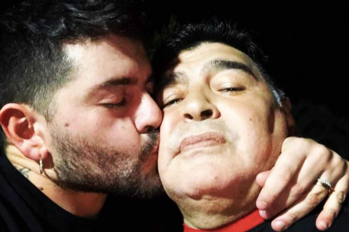 Diego Armando Maradona e figlio