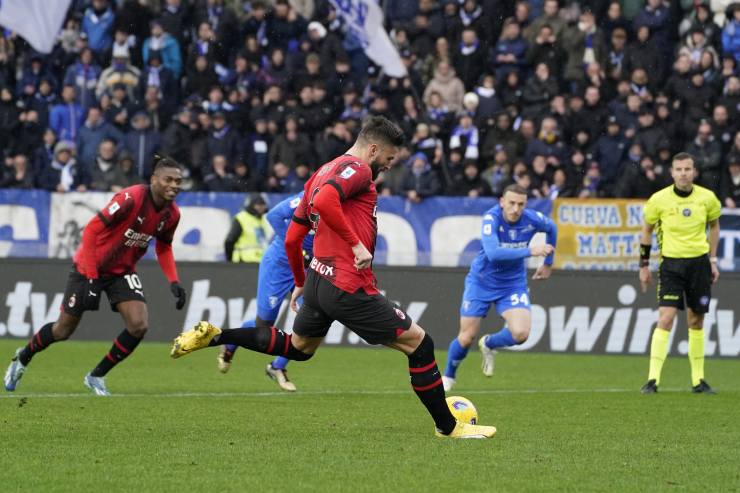 I rossoneri vittoriosi ad Empoli