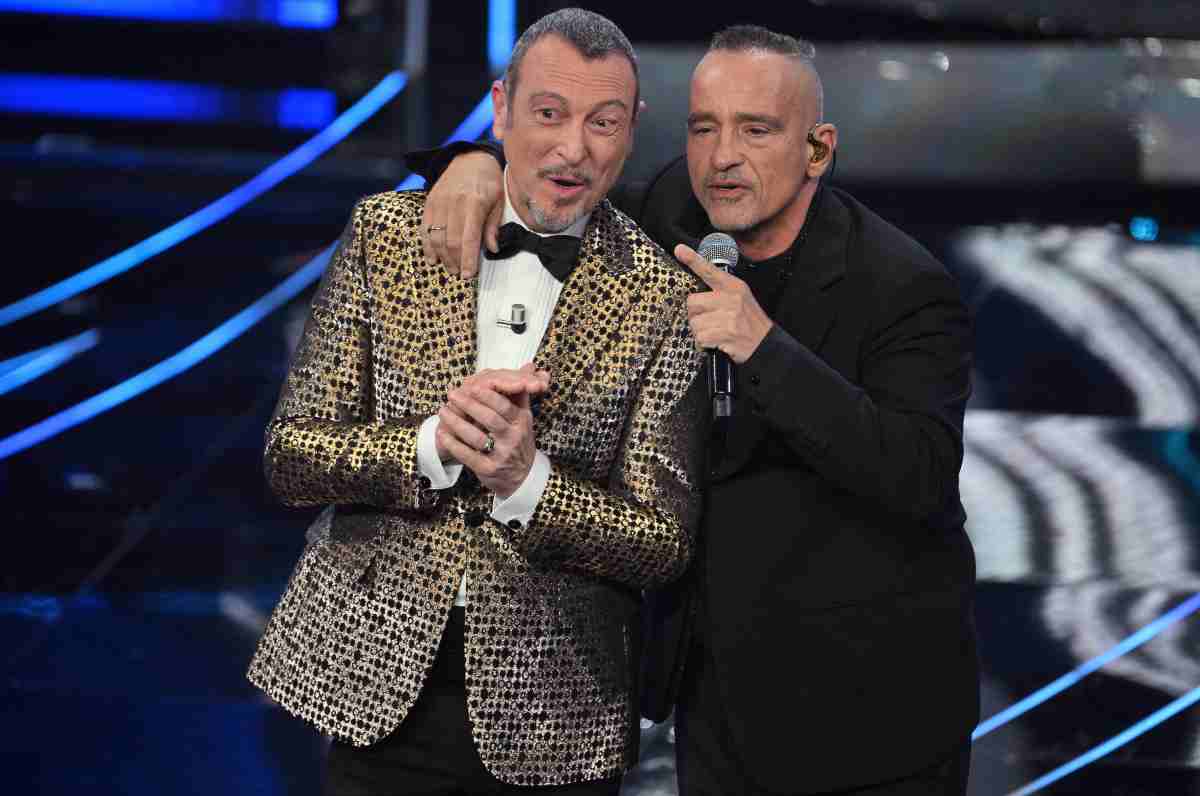 Eros Ramazzotti con Amadeus