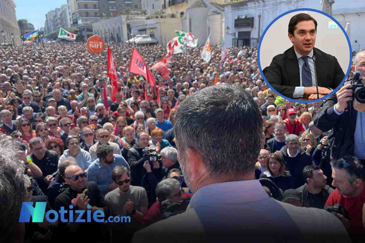 Manifestazione a Bari per Antonio Decaro, Ubaldo Pagano (Pd)