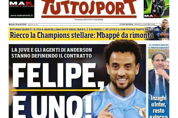 Tuttosport cambia prima pagina quotidiano