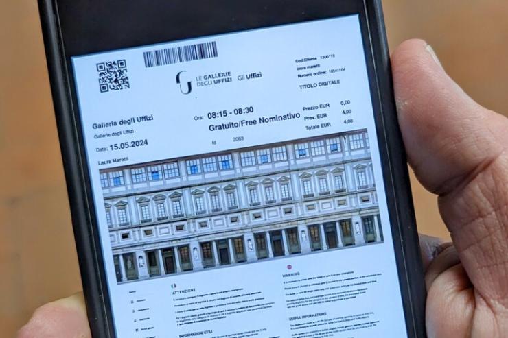 Agli Uffizi ora si entrerà solo con il biglietto digitale