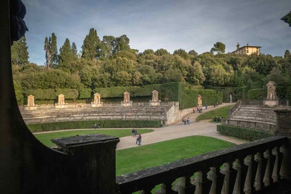 Una veduta degli Uffizi 