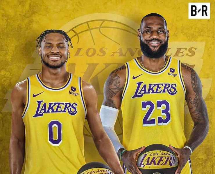scelta lebron e bronny james lakers 