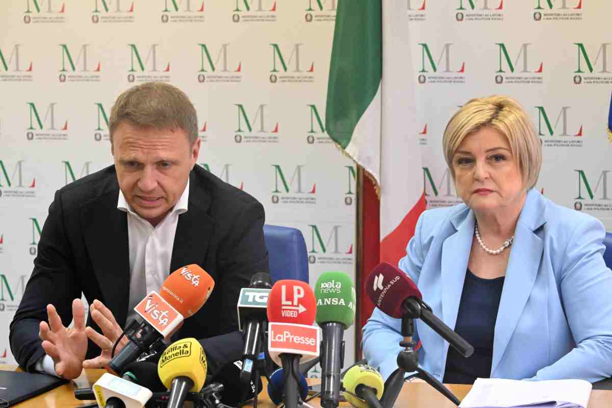 Conferenza stampa Lollobrigida Calderone Latina