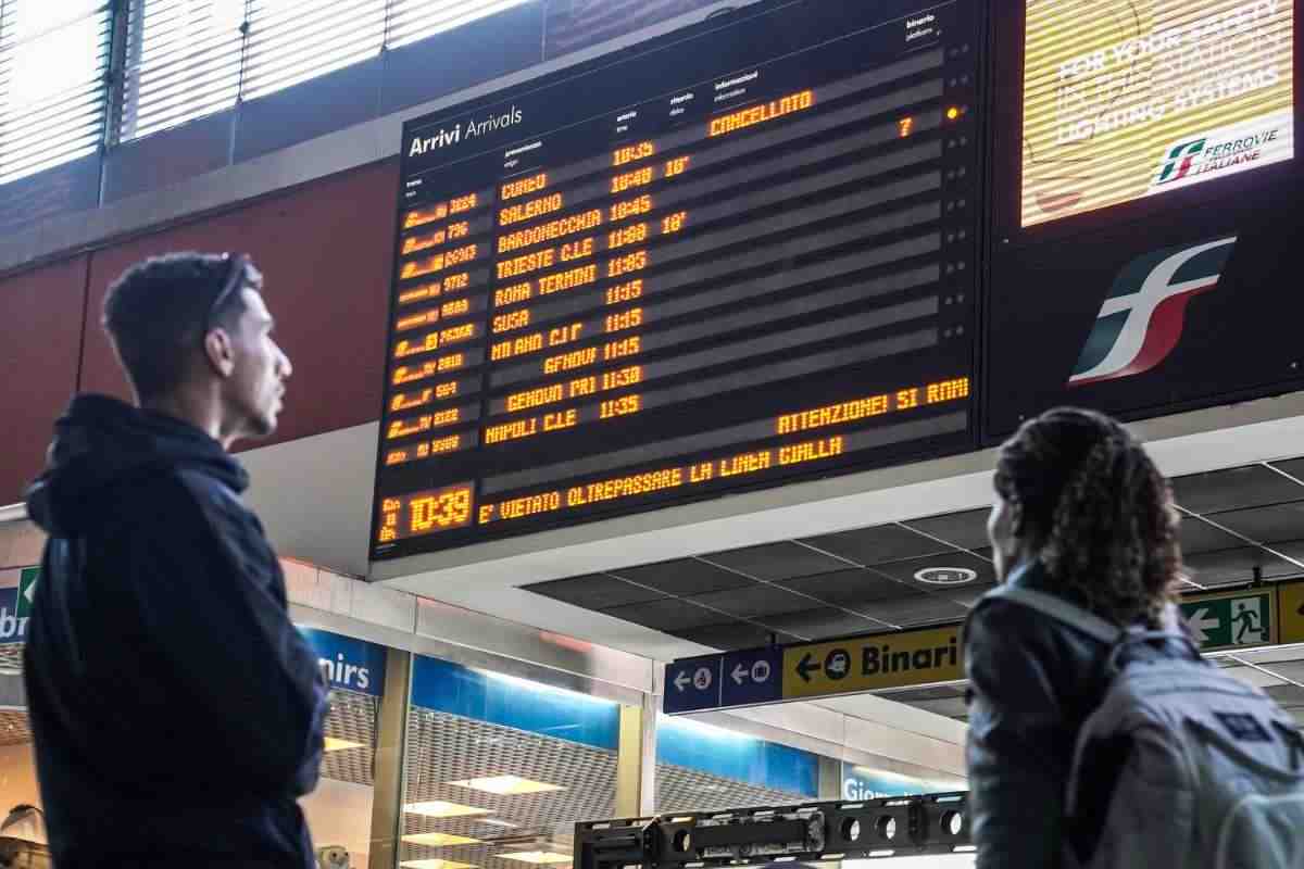 sciopero treni domenica e lunedi