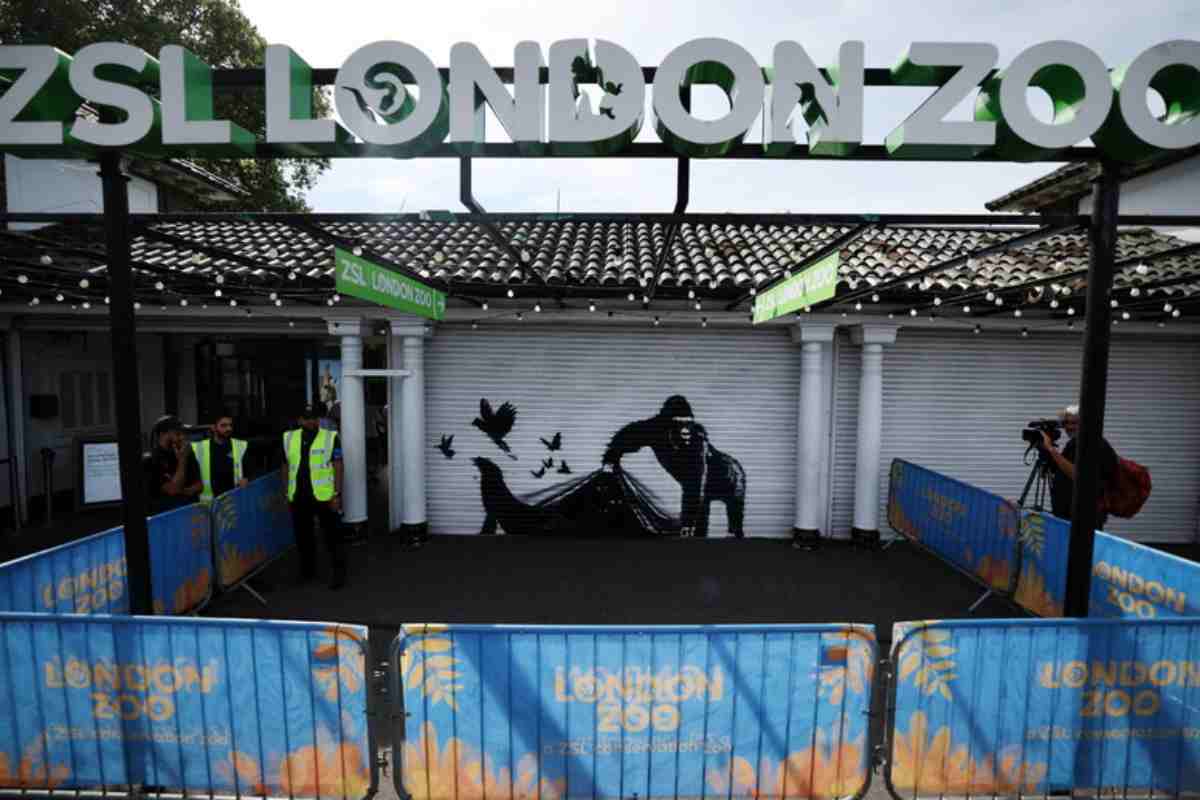 Opera Banksy rimossa