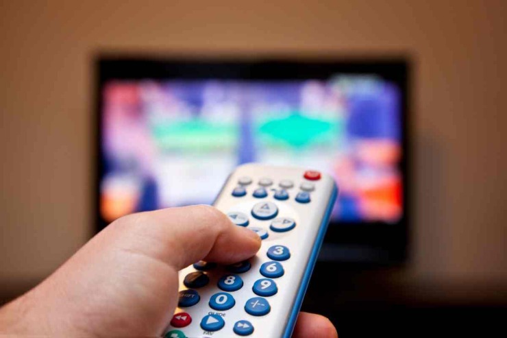 Telecomando e televisore