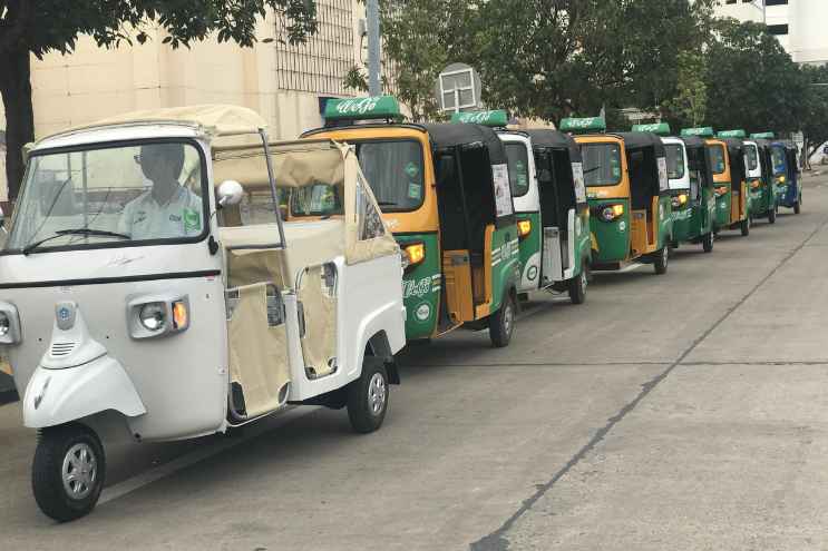 L'Ape car Piaggio in Cambogia