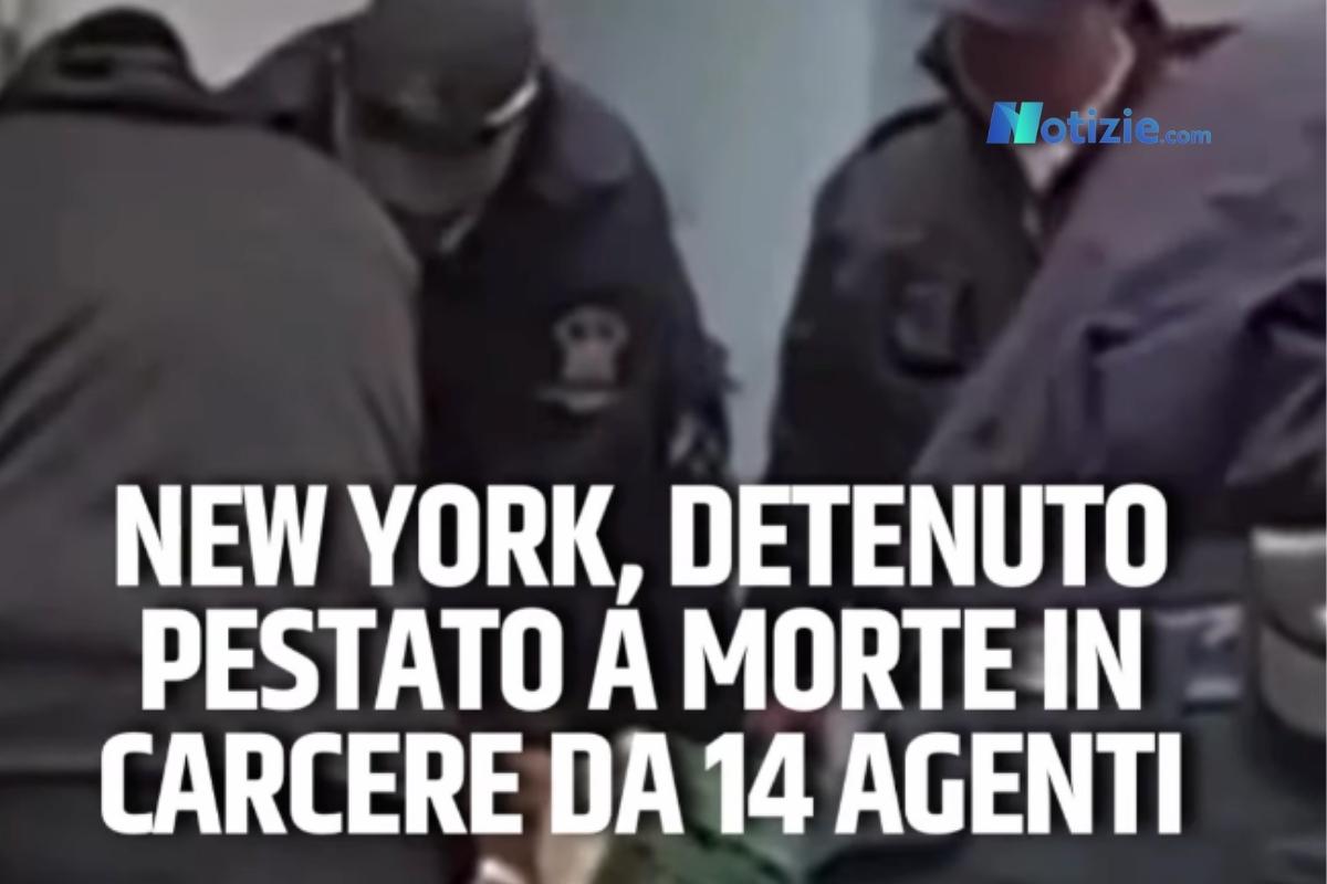Detenuto pestato a morte dalle guardie carcerarie, un frame dal video