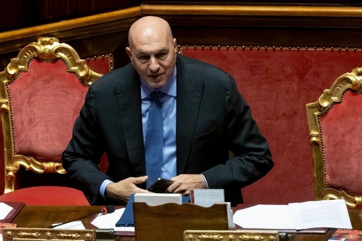 Il ministro della Difesa Guido Crosetto in Parlamento