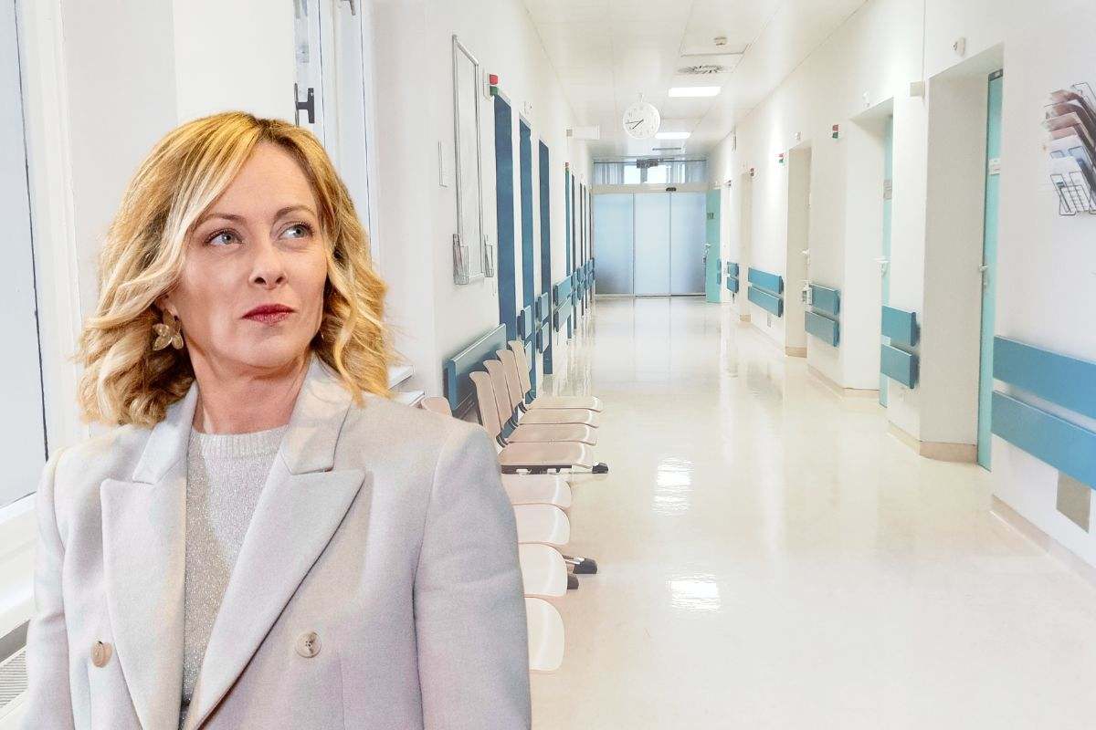 meloni e ospedale